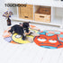 Touchdog Cartoon Up-for-Crabs Monster Rounded Cat and Dog Mat  