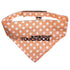 Touchdog Designer Hook-and-Loop Pet Bandana - Peach  