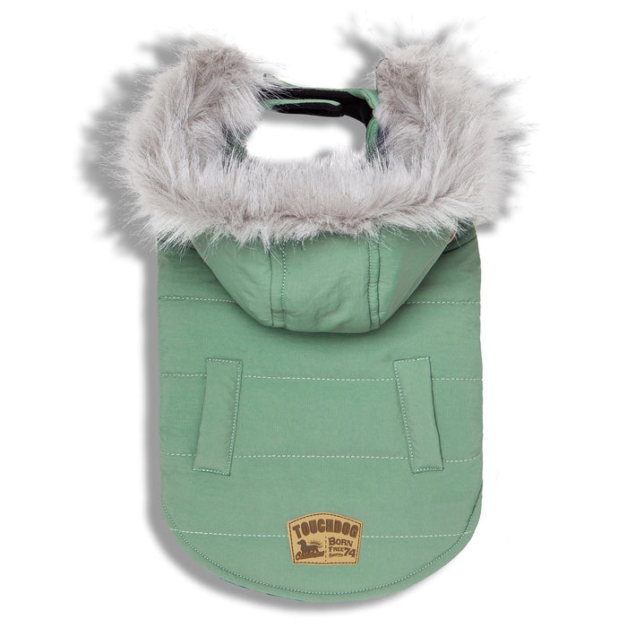 Touchdog 'Eskimo-Swag' Duck-Down Insulated Winter Dog Coat Parka