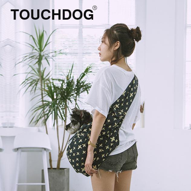 Touchdog 'Paw-Ease' Over-The-Shoulder Travel Sling Pet Carrier  