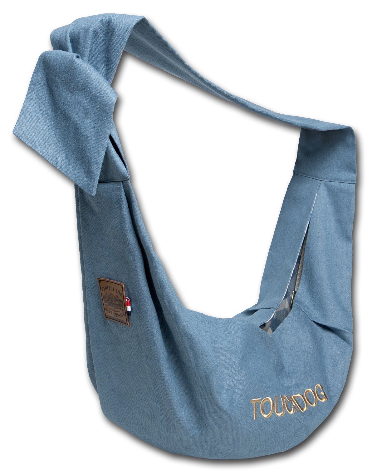 Touchdog 'Paw-Ease' Over-The-Shoulder Travel Sling Pet Carrier Blue 