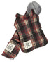 Touchdog ® 2-In-1 Tartan Plaid Dog Jacket and Matching Reversible Dog Mat X-Small Red Plaid