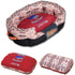 Touchdog ® '70's Vintage-Tribal' Ultra-Plush Rectangular Rounded Dog Bed  
