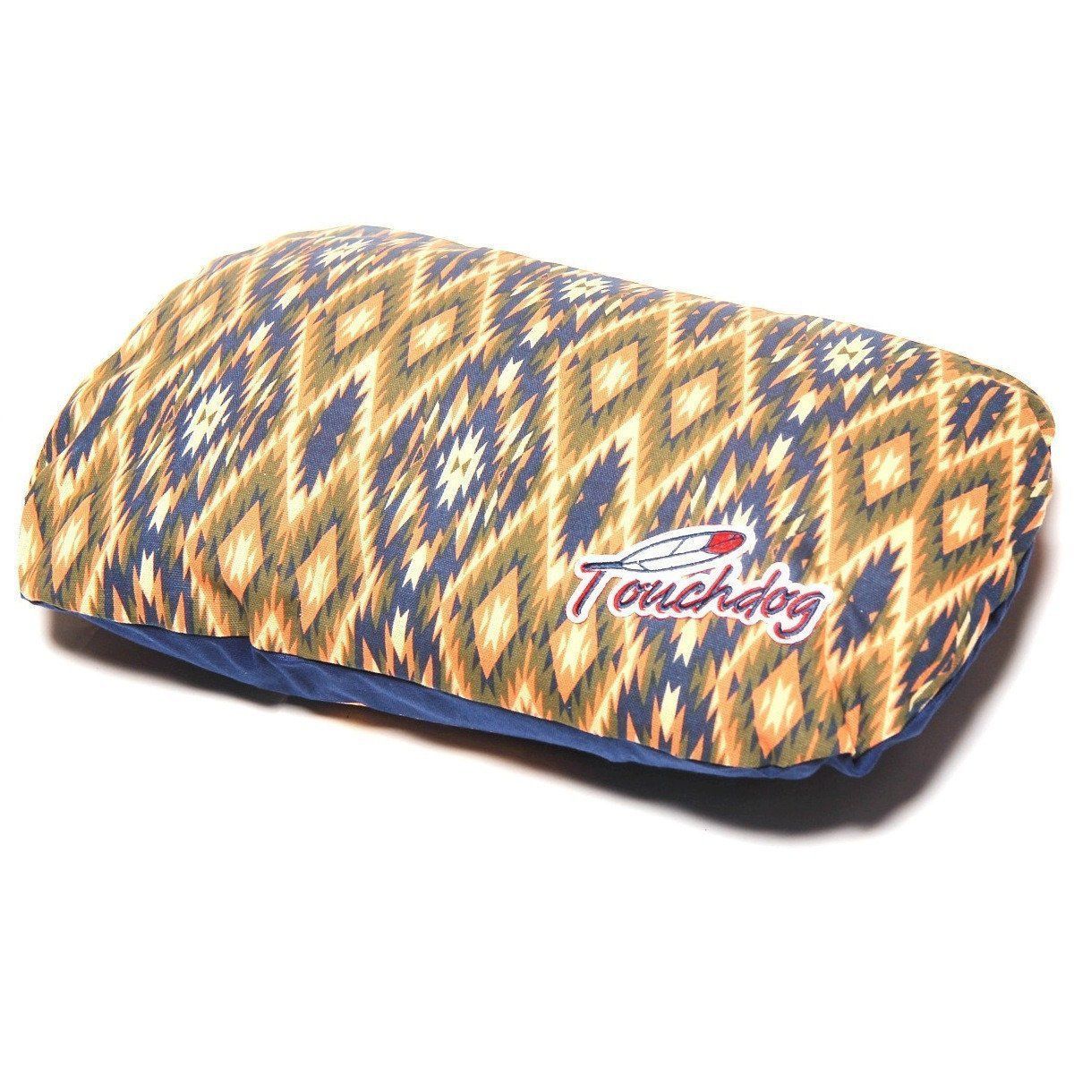 Touchdog ® '70's Vintage-Tribal' Ultra-Plush Rectangular Rounded Dog Bed  