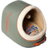 Touchdog ® 'Active-Play' Vintage Emblem Panoramic Cat Bed w/ Teaser Toy Charcoal Grey, Beige, Orange 