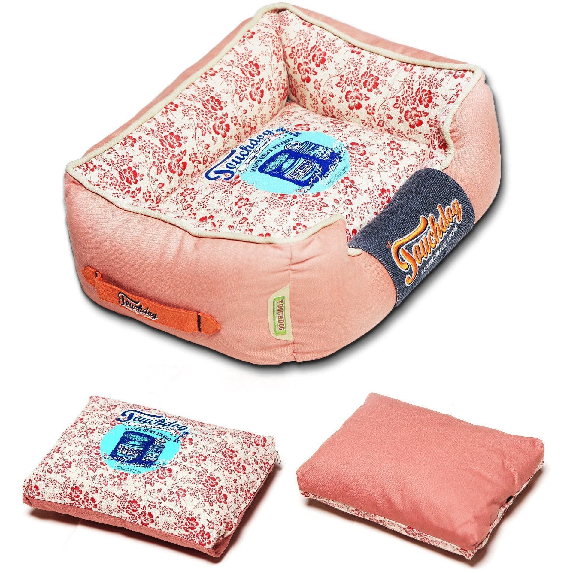 Touchdog ® 'Floral-Galoral' Designer Rectangular Dog Bed  