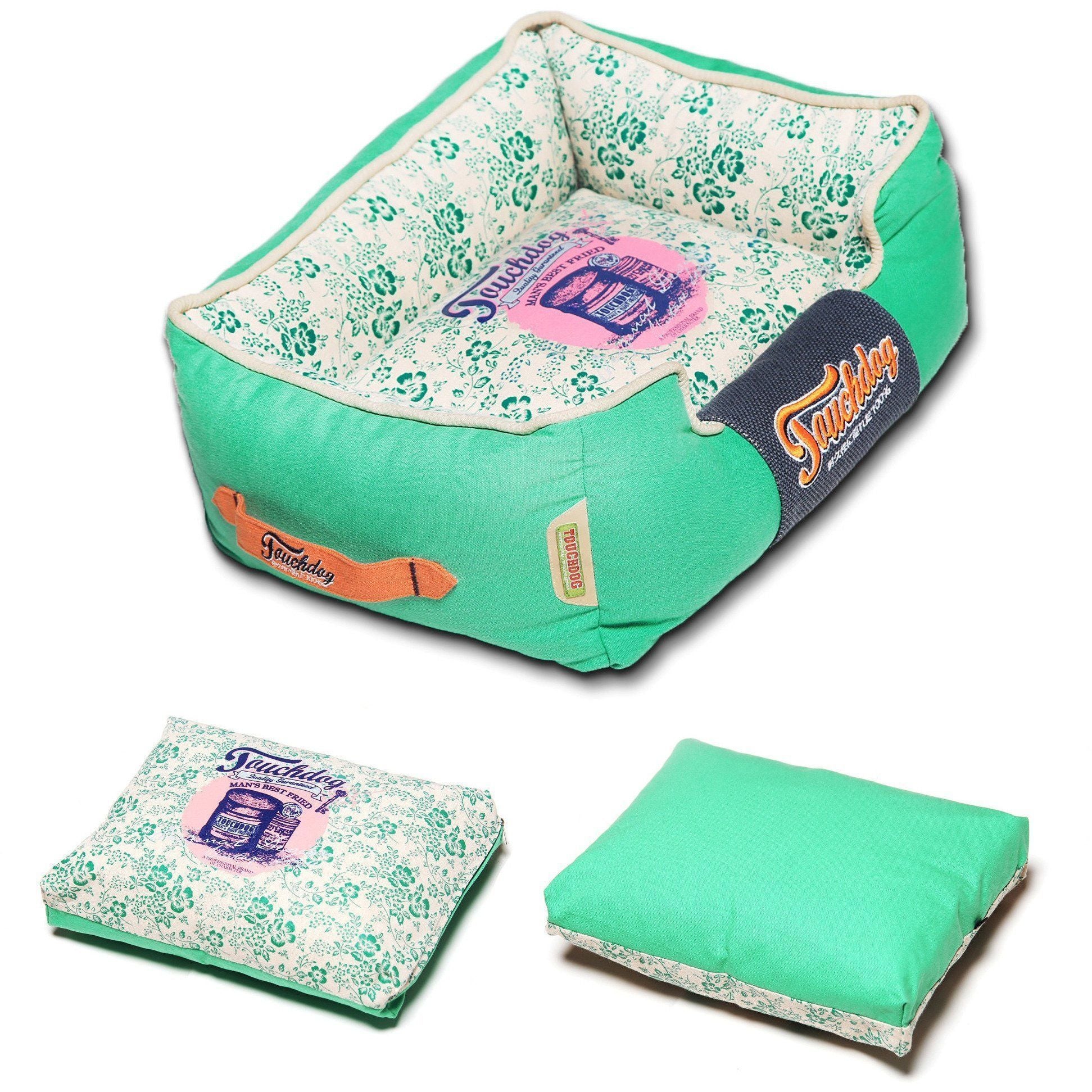 Touchdog ® 'Floral-Galoral' Designer Rectangular Dog Bed  