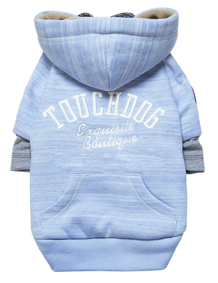 Touchdog ® Hampton Beach Ultra-Soft Blasted Cotton Hooded Dog Sweater