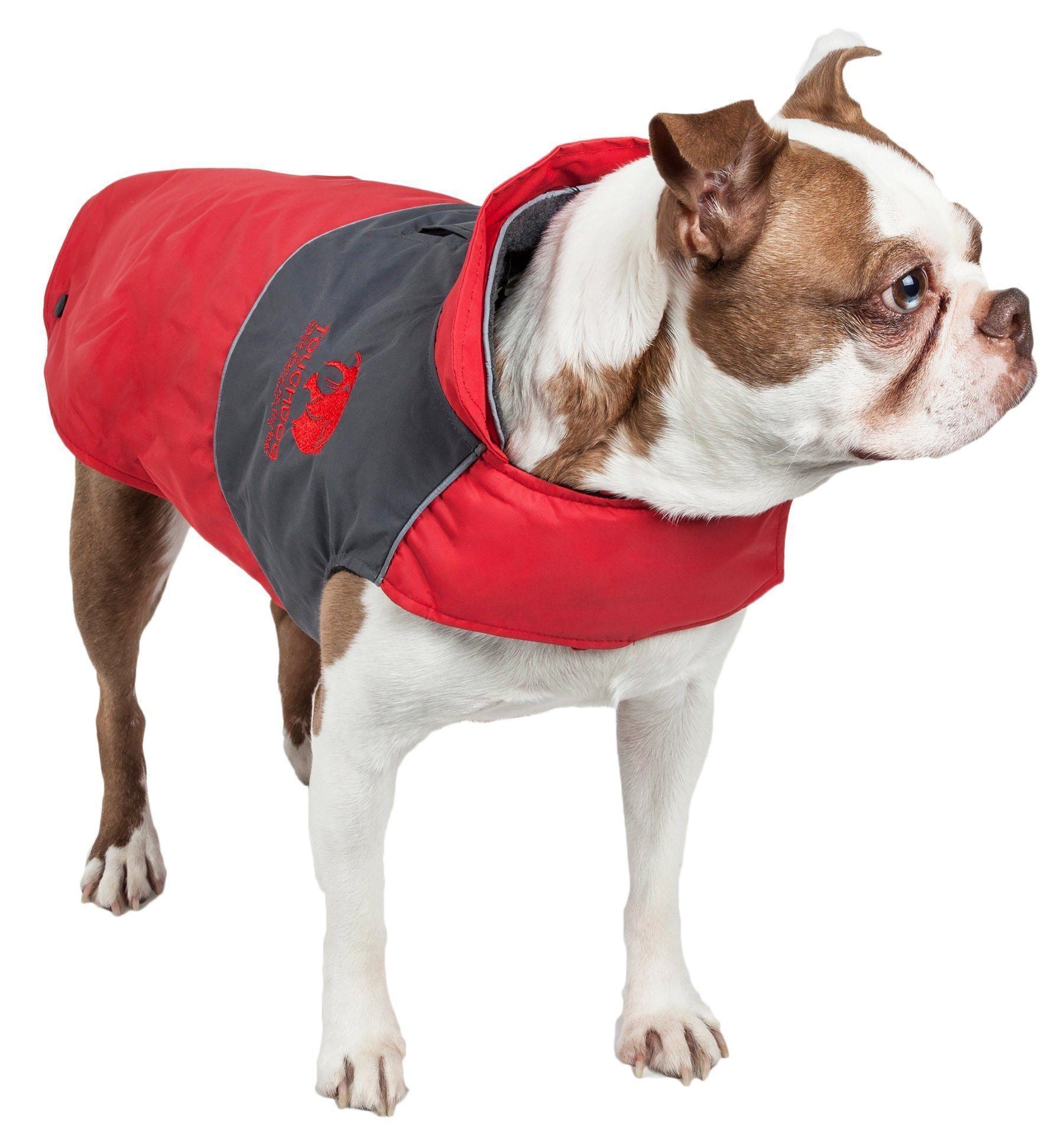 Touchdog ® Lightening-Shield 2-in-1 Dual-Removable-Layered Waterproof Dog Jacket  