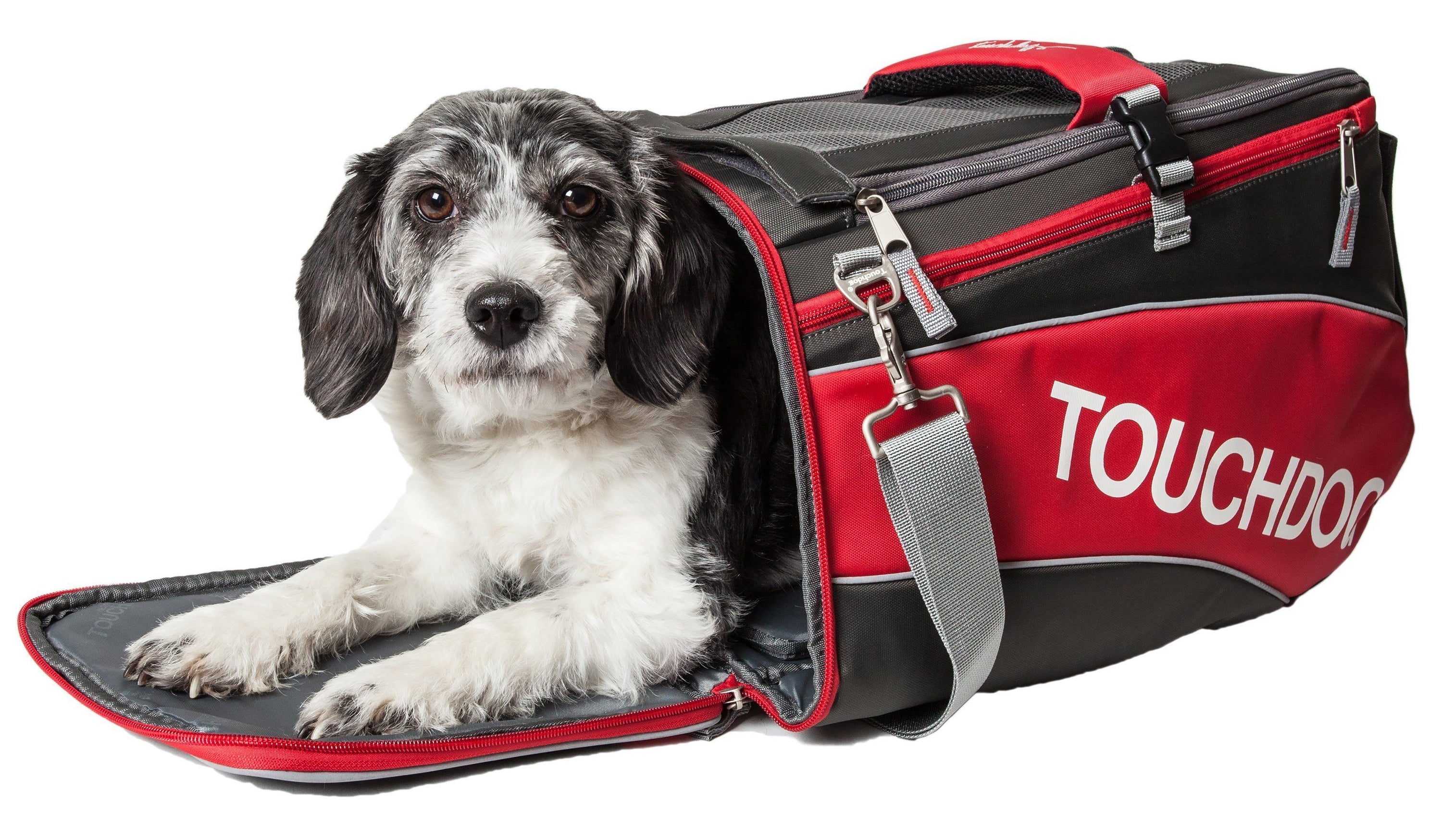 Touchdog ® 'Modern-Glide' Airline Approved Water-Resistant Sporty Travel Fashion Pet Dog Carrier  