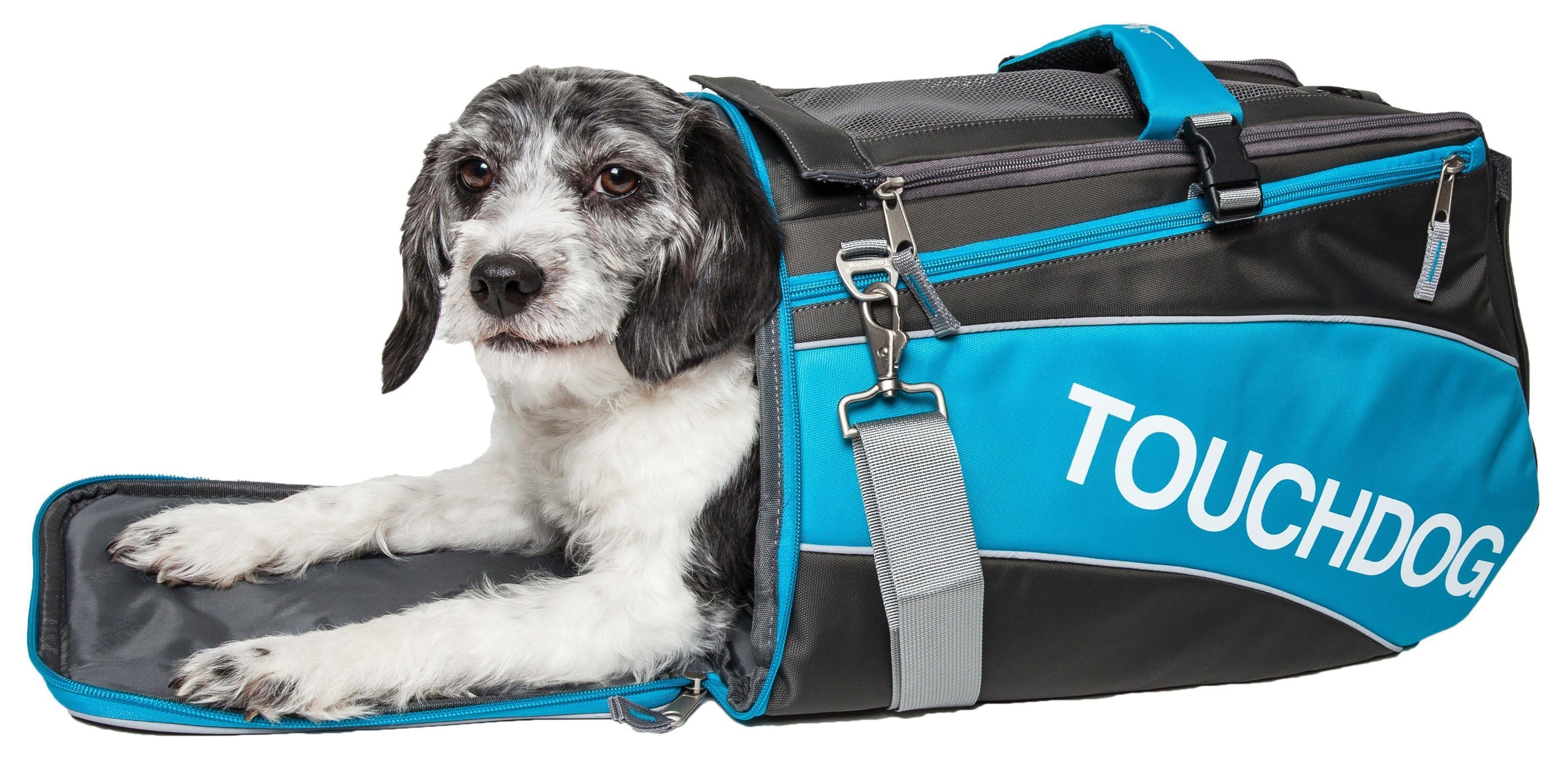 Touchdog ® 'Modern-Glide' Airline Approved Water-Resistant Sporty Travel Fashion Pet Dog Carrier  