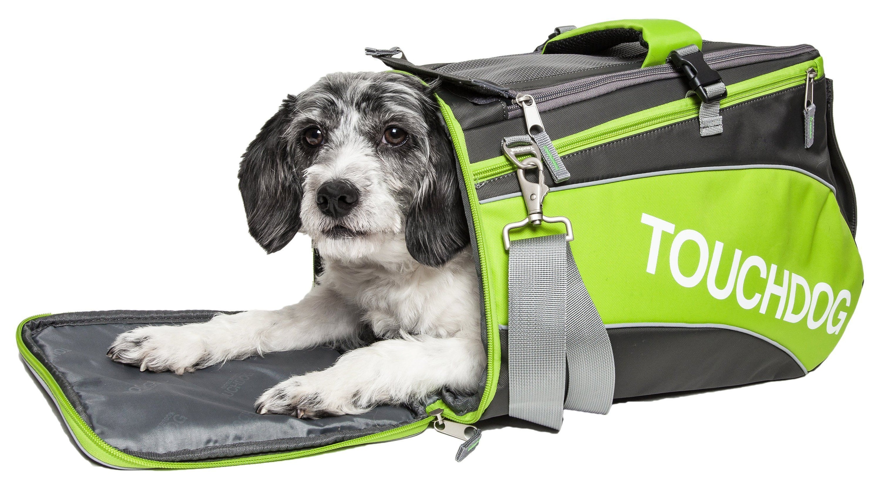 Touchdog ® 'Modern-Glide' Airline Approved Water-Resistant Sporty Travel Fashion Pet Dog Carrier  