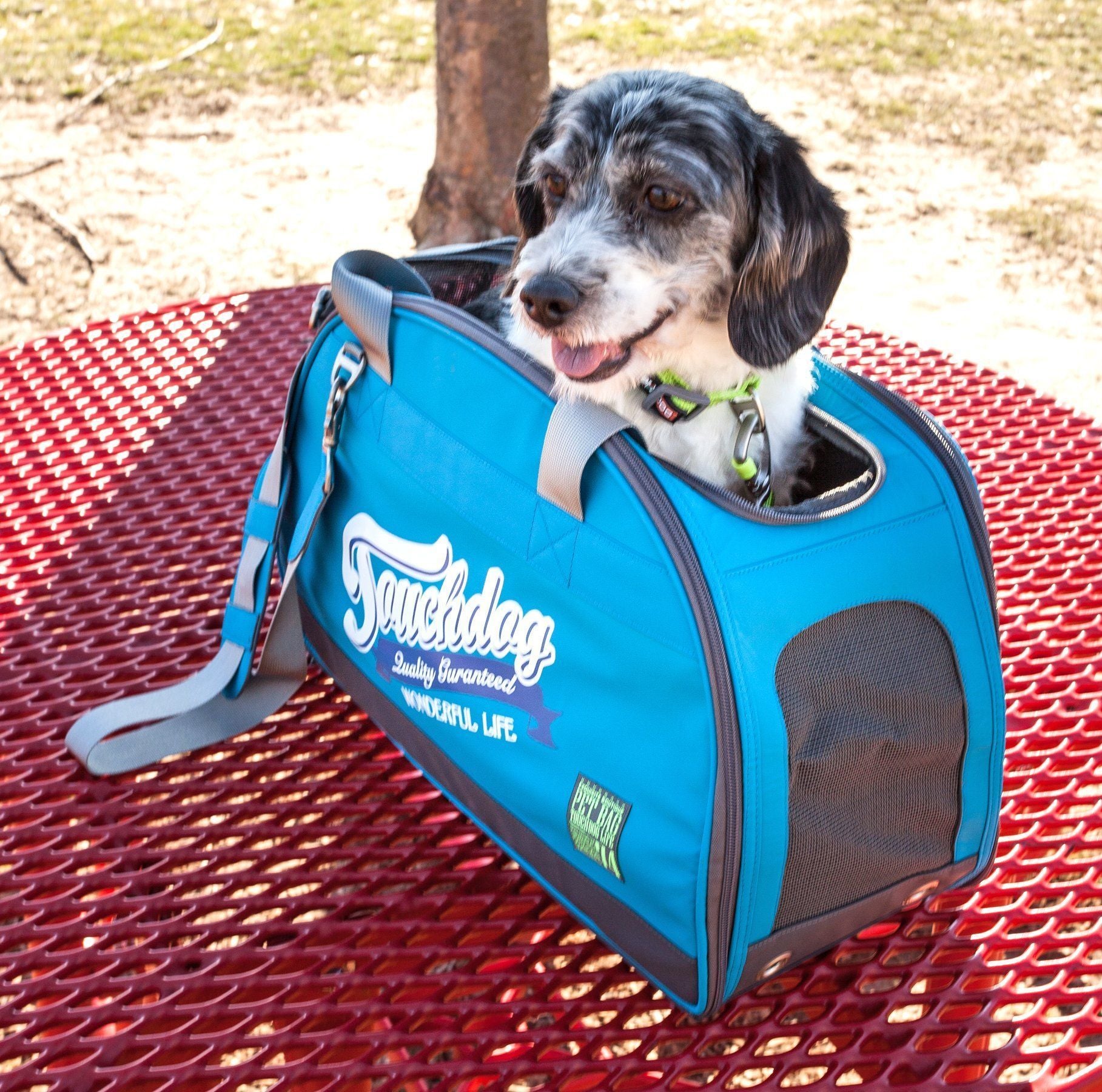 Touchdog ® Original Wick-Guard Water Resistant Airline Approved Travel Dog Carrier  