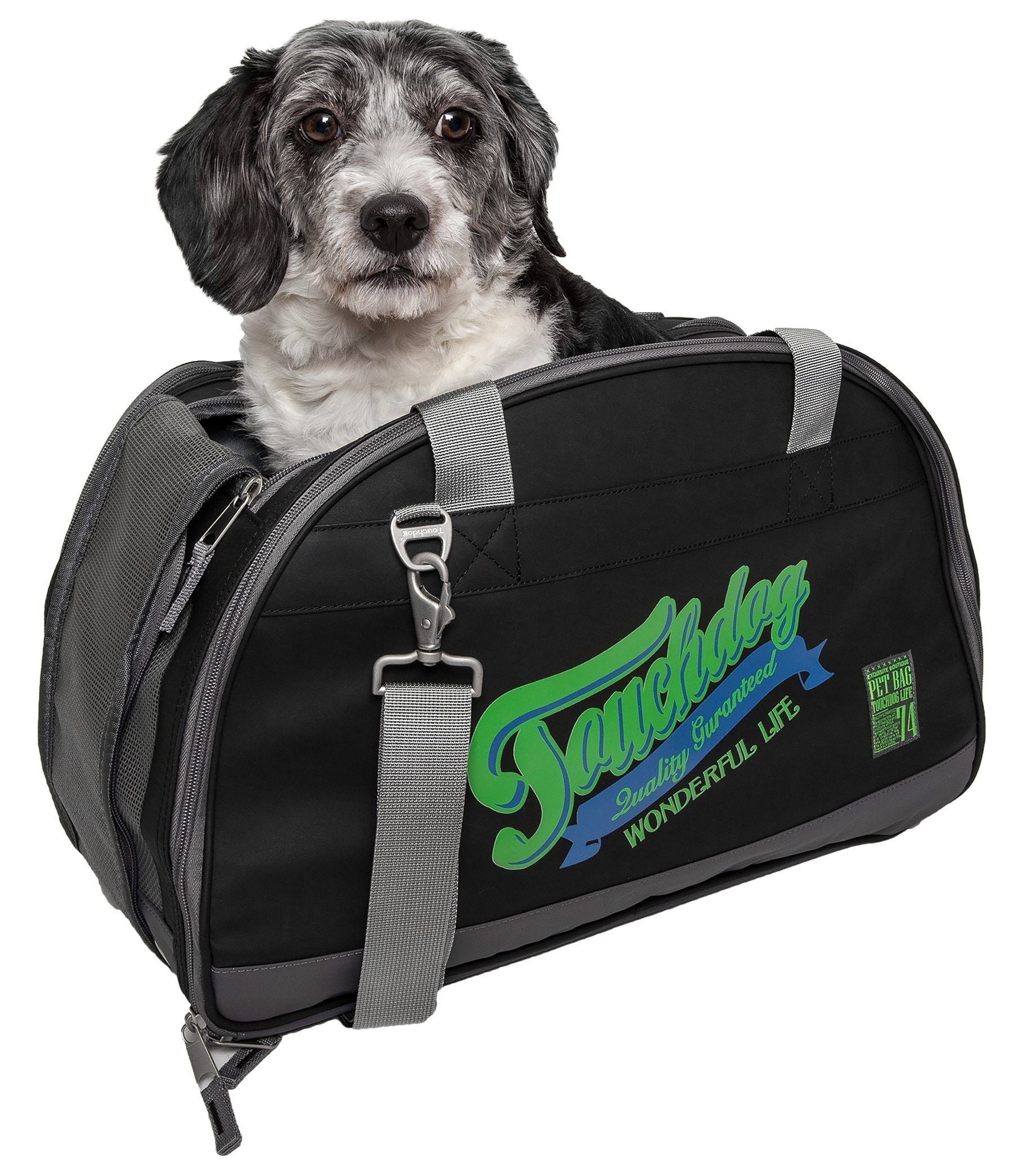 Touchdog ® Original Wick-Guard Water Resistant Airline Approved Travel Dog Carrier  