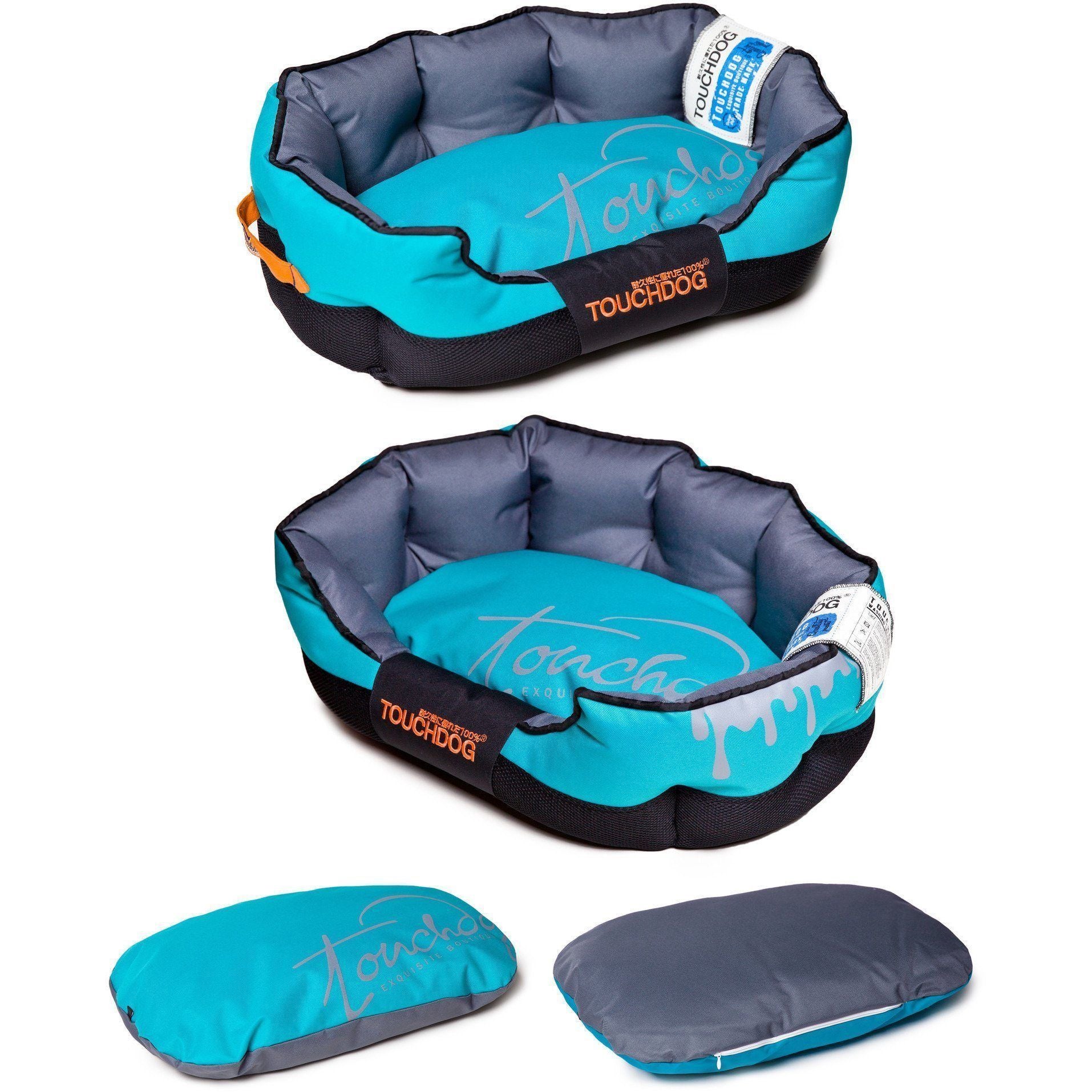 Touchdog ® 'Performance-Max' Sporty Reflective Water-Resistant Dog Bed  