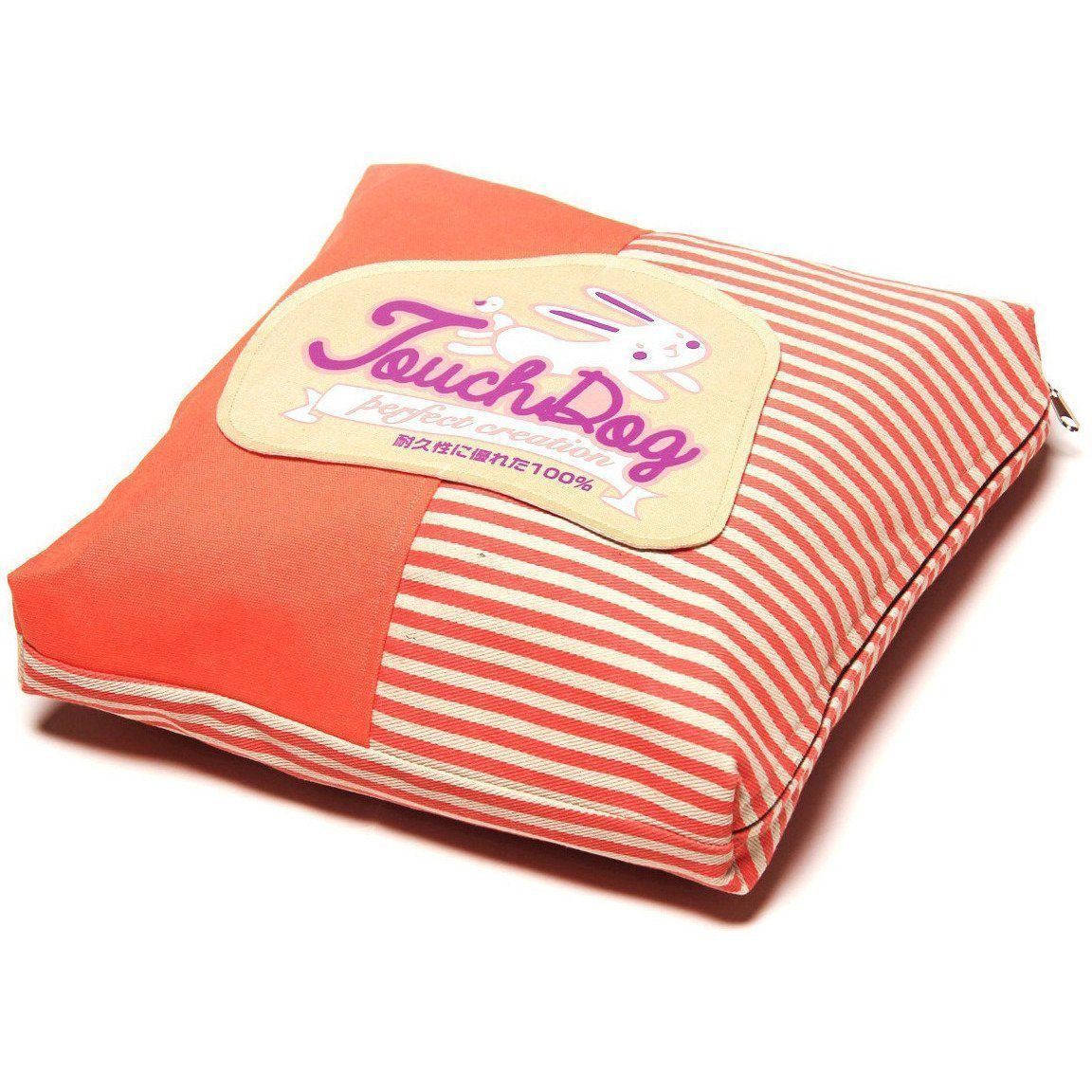 Touchdog ® 'Polka-Striped' Designer Premium Squared Dog Bed  