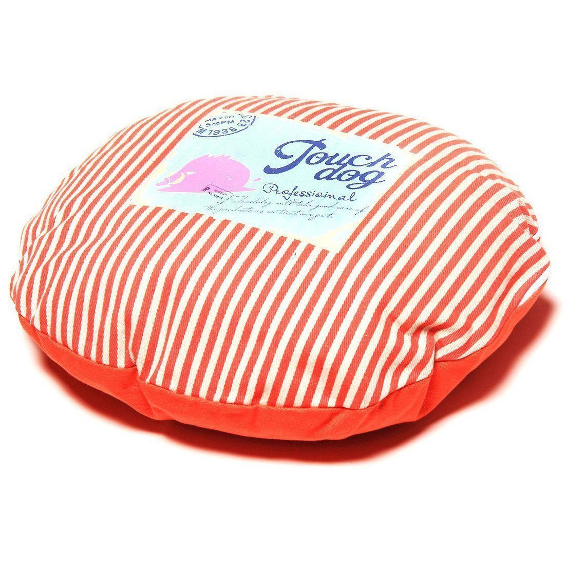 Touchdog ® 'Polka-Striped' Polo Designer Premium Rounded Dog Bed  