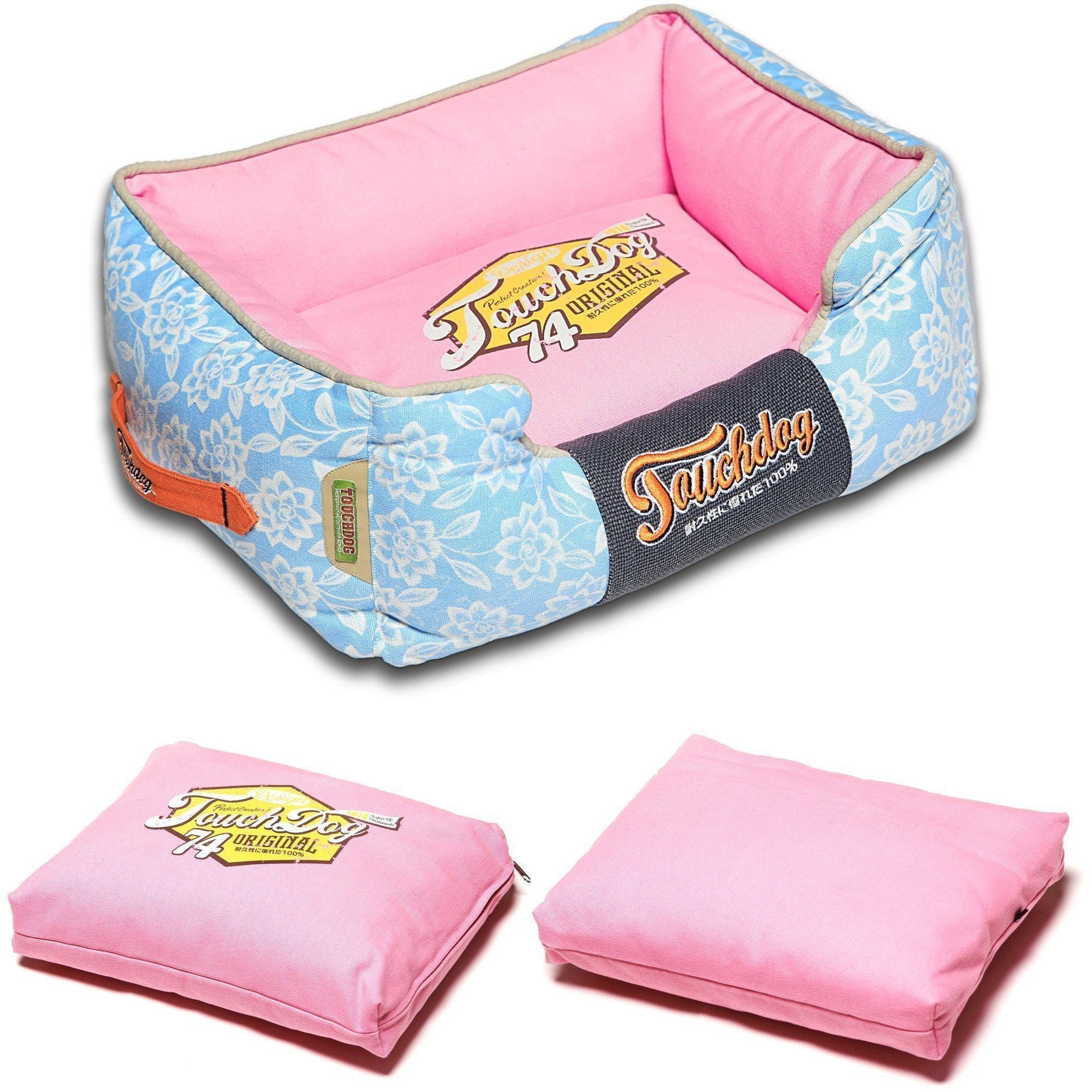 Touchdog ® 'Rose-Pedal' Premium Designer Rectangular Dog Bed  