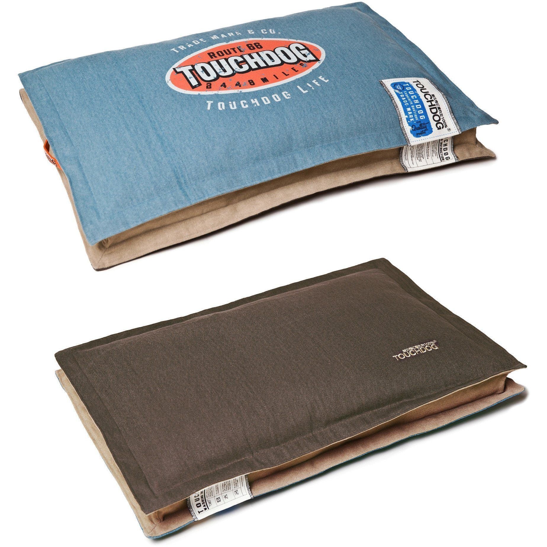 Touchdog ® 'Shock-Stitched' Sporty Reversible Rectangular Ultra-Thick Dog Mat Bed  