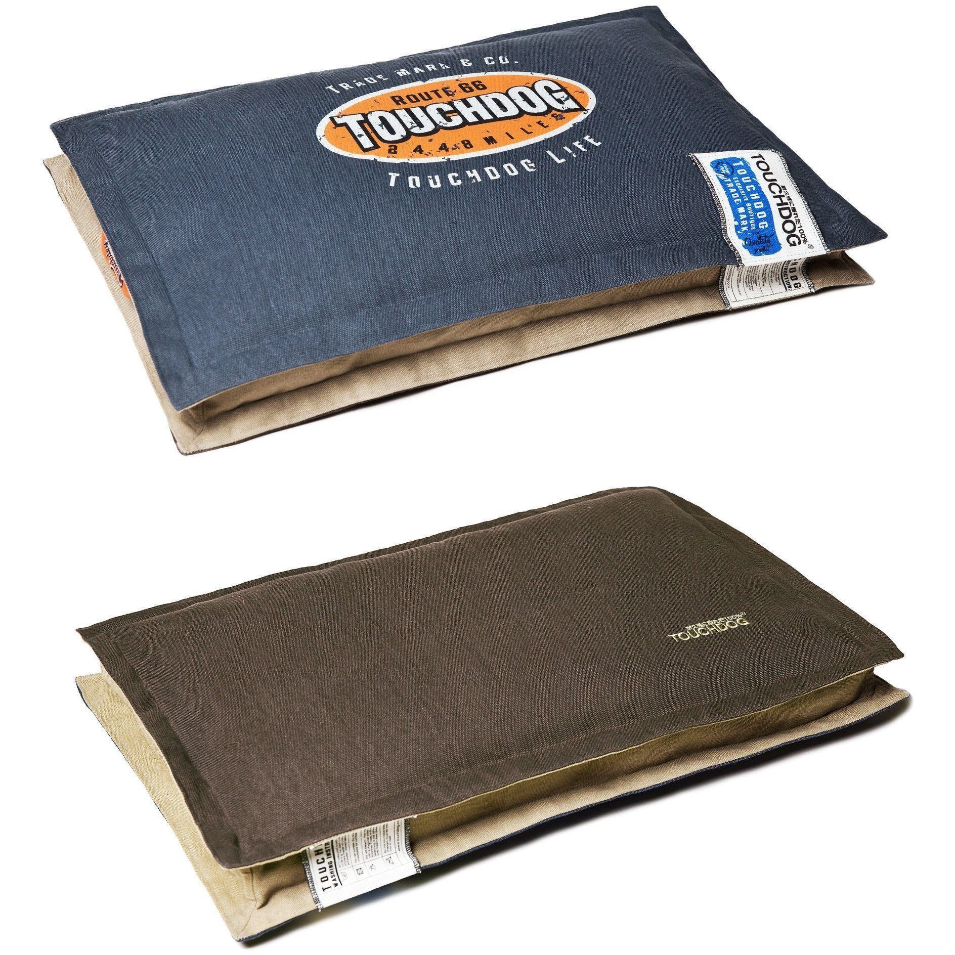 Touchdog ® 'Shock-Stitched' Sporty Reversible Rectangular Ultra-Thick Dog Mat Bed  