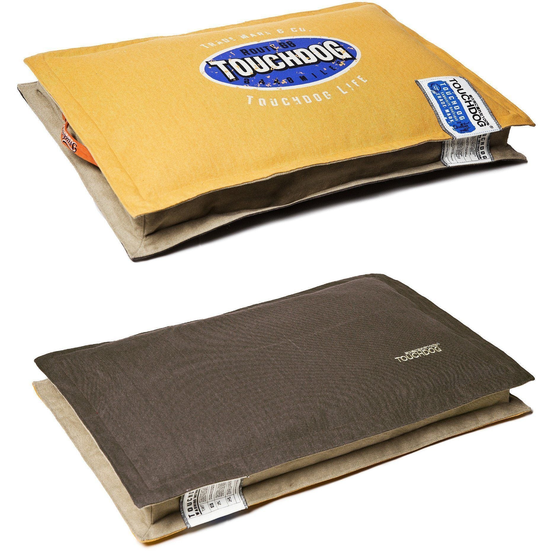 Touchdog ® 'Shock-Stitched' Sporty Reversible Rectangular Ultra-Thick Dog Mat Bed  