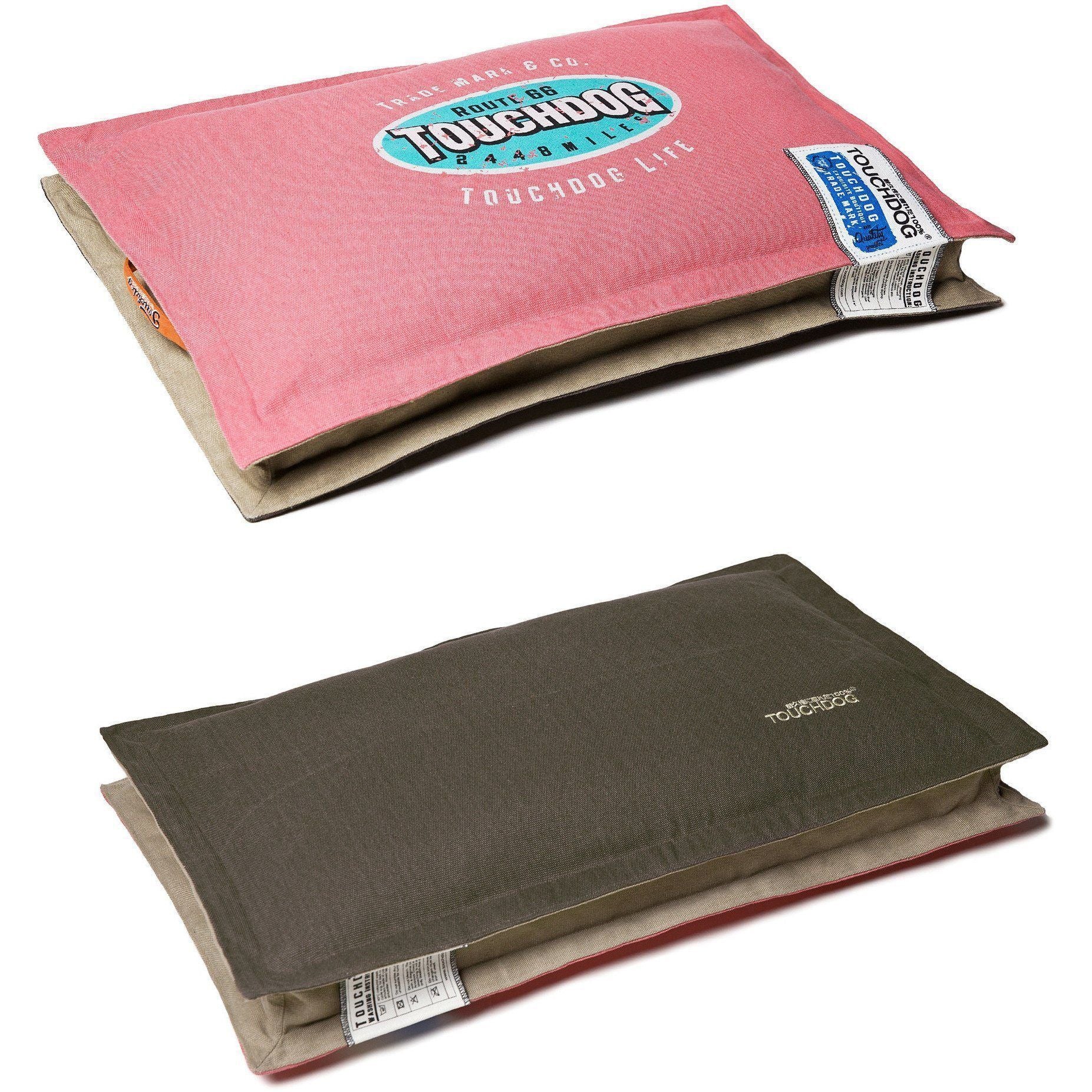 Touchdog ® 'Shock-Stitched' Sporty Reversible Rectangular Ultra-Thick Dog Mat Bed  