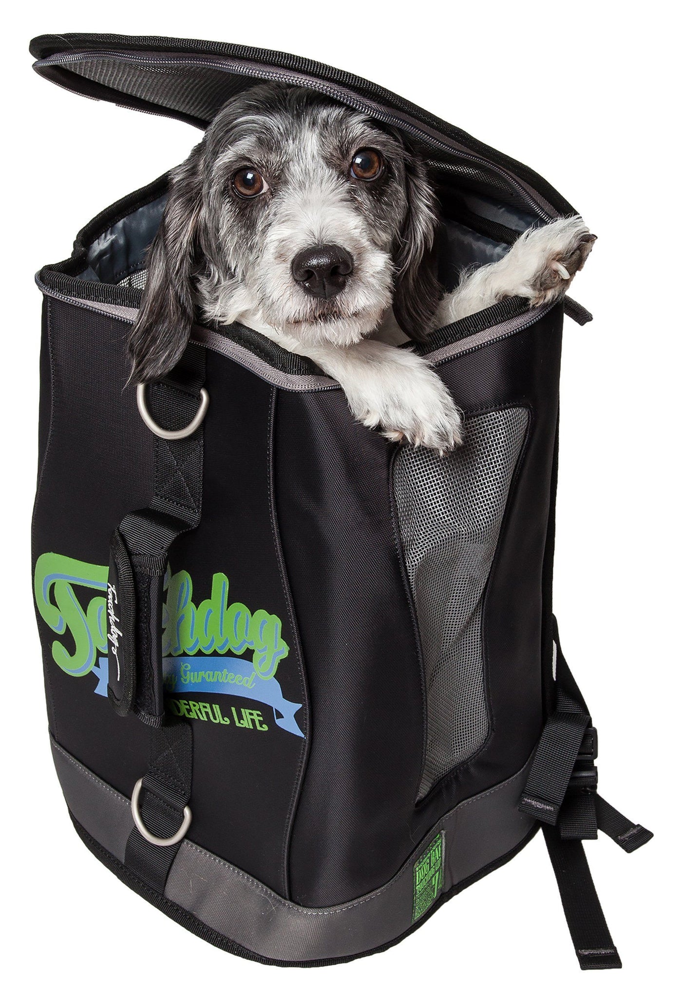 Touchdog Wiggle-Sack Fashion Designer Front and Backpack Dog