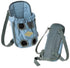 Touchdog ® 'Wiggle-Sack' Fashion Designer Front and Backpack Dog Carrier Blue Small