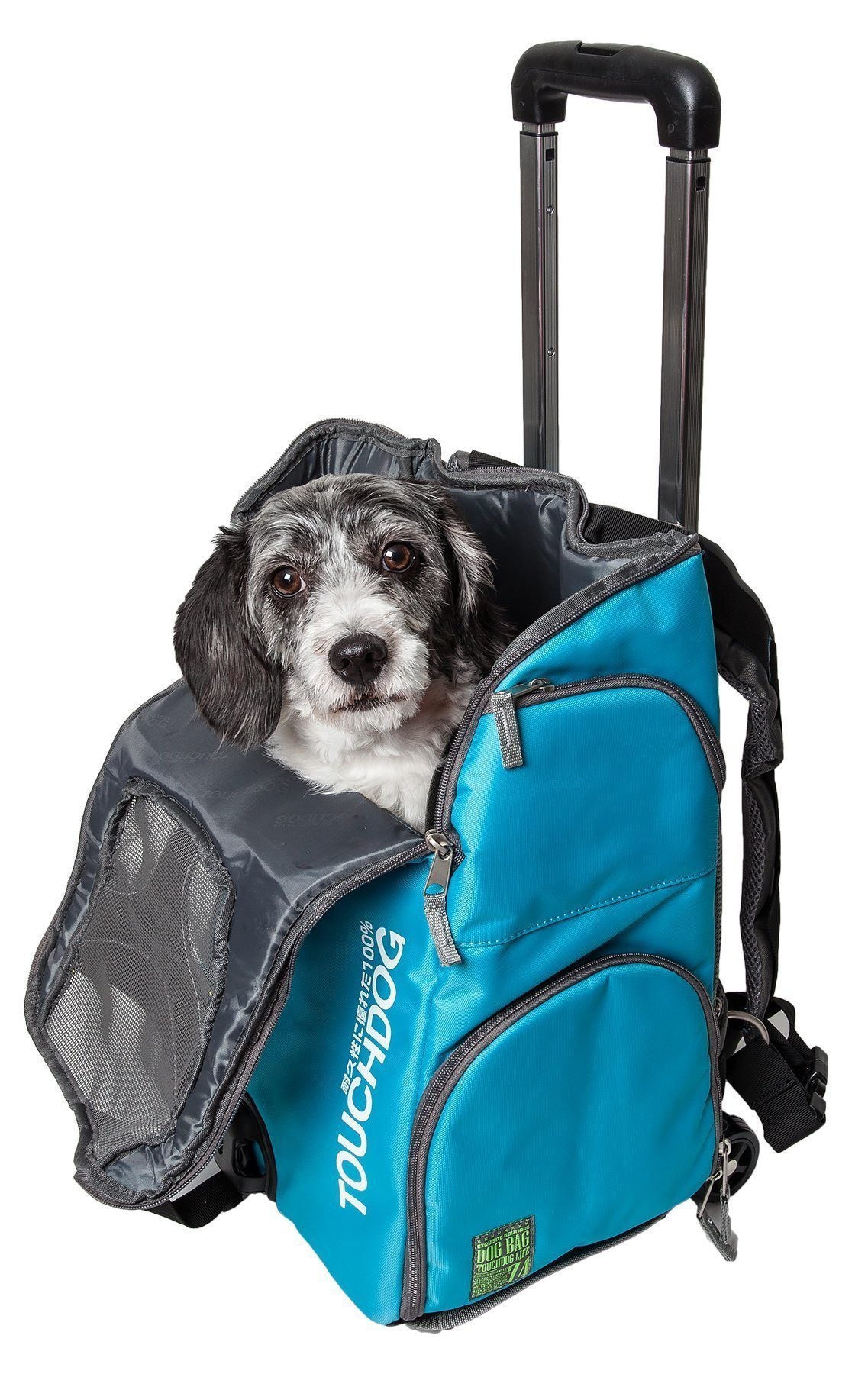 Touchdog 'Wiggle-Sack' Fashion Designer Front and Backpack Dog Carrier - Small / Navy