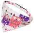 Touchdog ®'Head-Popper' Fashion Designer Printed Hook-and-Loop Dog Bandana Pink Small