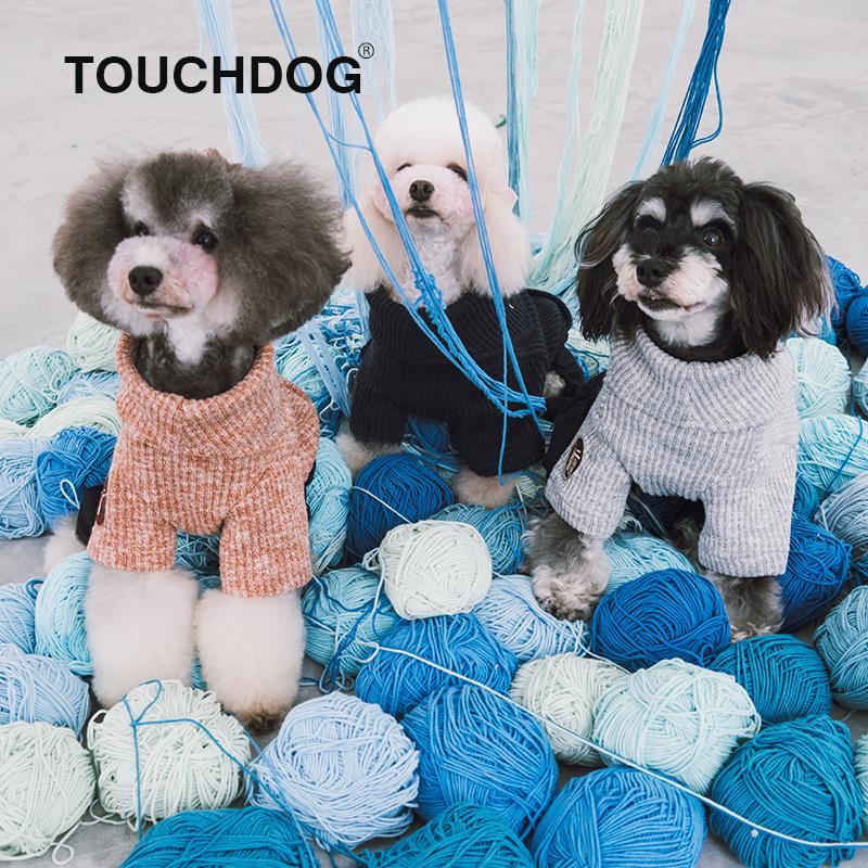 Touchdog Vogue Neck-Wrap Full Body Fashion Dog Sweater Outfit  