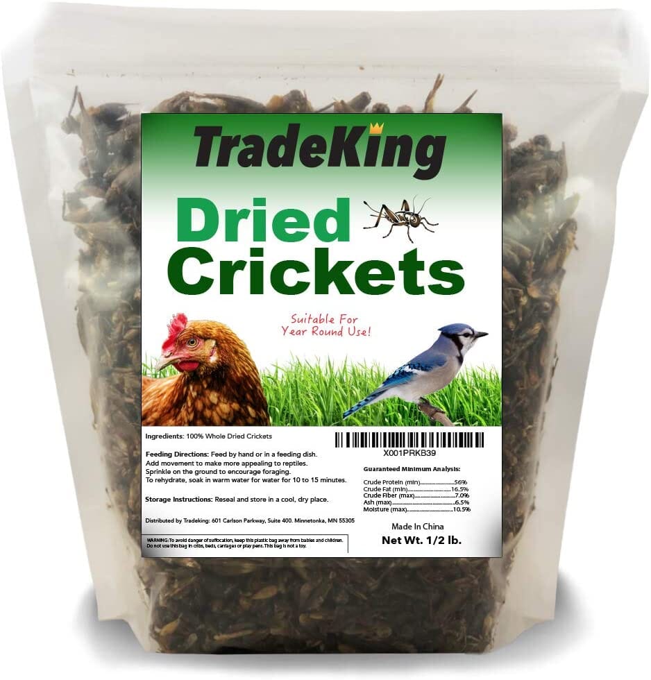 Tradeking Tradeking Dried Crickets Wild Bird Food - 1/2 Lbs  