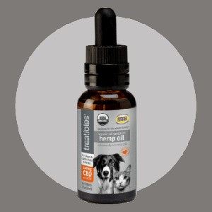 Treatibles Full Spectrum Hemp Capsules 25mg Dog and Cat Health Supplements - 30 ct Bottle  