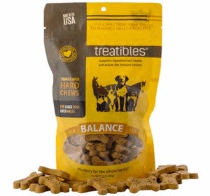 Treatibles Introductory Size Pumpkin Hard Chews 1mg 14 ct Hard Chew Dog Supplements - 1 oz Bag  