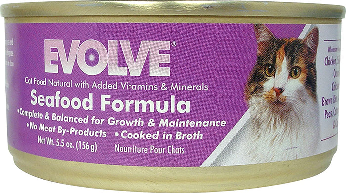 Triumph Evolve Seafood Canned Cat Food - 5.5 oz - Case of 24