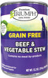Triumph Free Spirit Grain-Free Beef & Vegetable Stew Canned Dog Food - 13.2 oz - Case of 12  