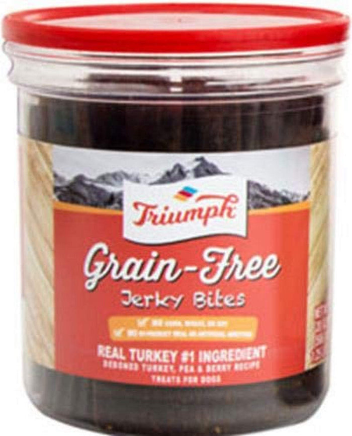 Triumph Grain-Free Free Spirit Deboned Turkey/Pea/Berry Jerky Bites Jerky Dog Treats - ...