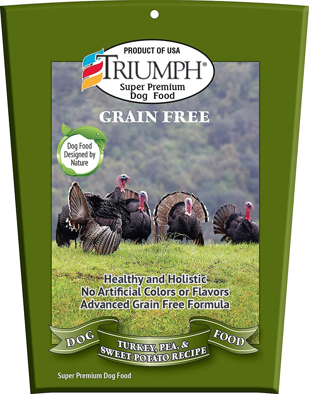 Triumph Grain-Free Spirit Turkey, Pea & Sweet Potato Dry Dog Food - 3 lb Bag  