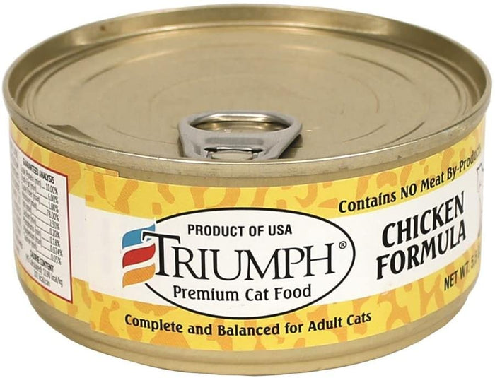 Triumph Natural Chicken Canned Cat Food - 5.5 oz - Case of 24