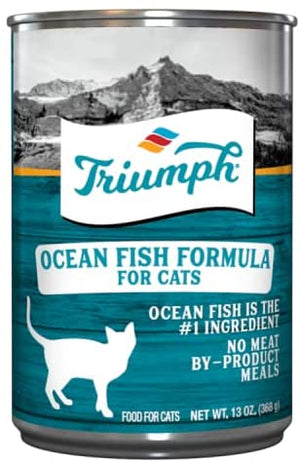 Triumph Natural Oceanfish Canned Cat Food - 13 oz - Case of 12