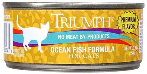 Triumph Natural Oceanfish Canned Cat Food - 5.5 oz - Case of 24  