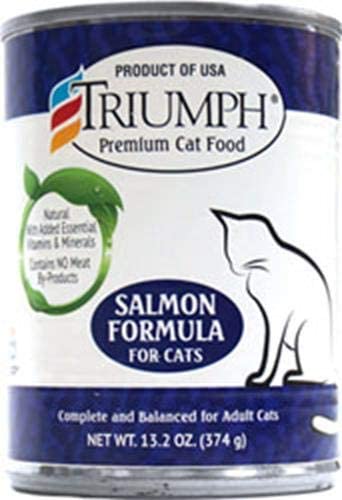 Triumph Natural Salmon Canned Cat Food - 13 oz - Case of 12  