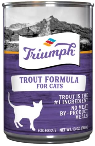 Triumph Natural Trout Canned Cat Food - 13 oz - Case of 12  
