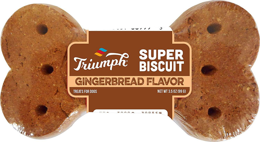 Triumph Super Single Gingerbread Dog Biscuits - 2/15 Pack - 30 Count  