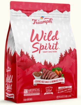 Triumph Wild Spirit Deboned Beef & Barley Recipe Dry Dog Food - 3.5 lb Bag  