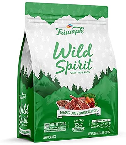 Triumph Wild Spirit Deboned Lamb & Brown Rice Dry Dog Food - 28 lb Bag  