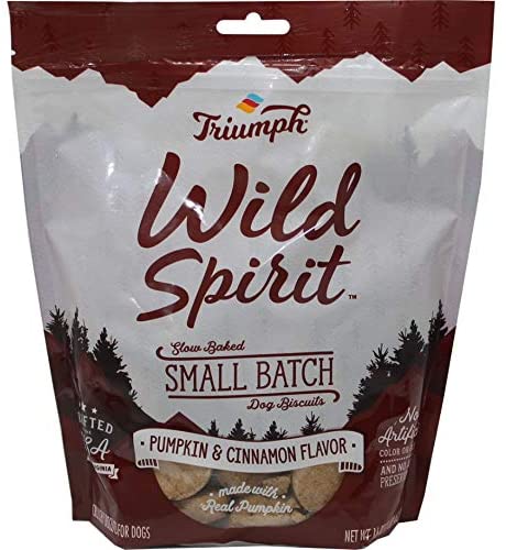 Triumph Wild Spirit Wheat-Free Pumpkin & Cinnamon Dog Biscuits - 16 oz - Case of 6  