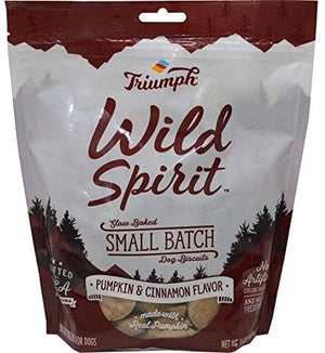 Triumph Wild Spirit Wheat-Free Pumpkin & Cinnamon Dog Biscuits - 16 oz - Case of 6