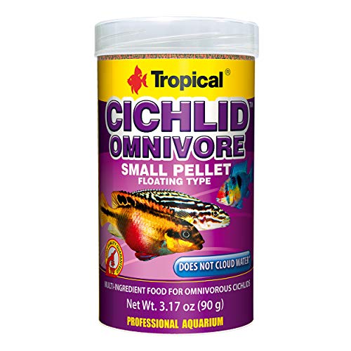 Tropical Cichlid Omnivore Pellet - Small - 3.17 oz  