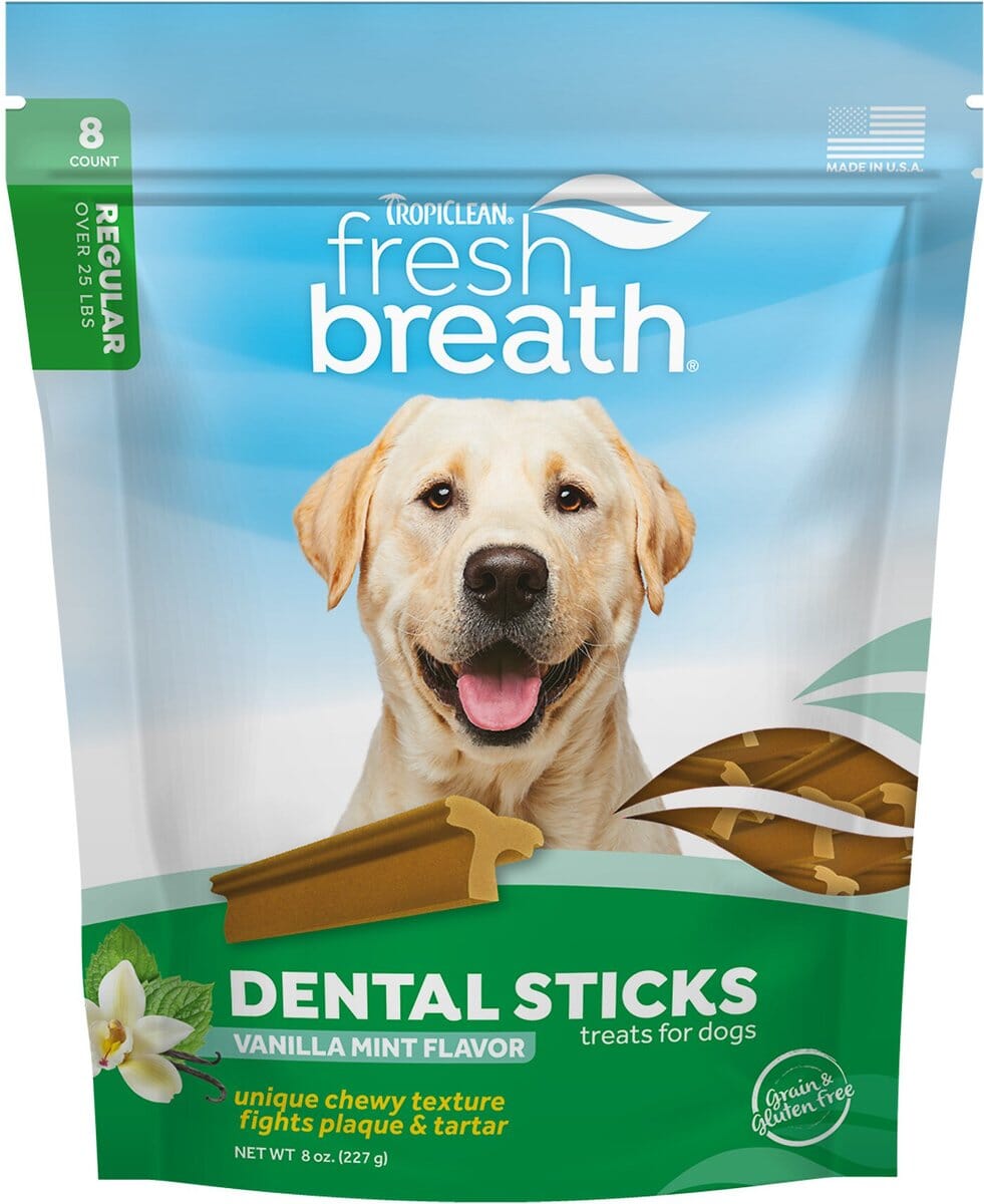 Tropiclean Dental Chew Single Serve Box Dog Dental Treats - 30 Piece  